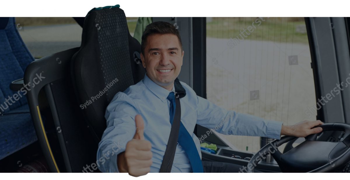 stock Photo Bus Driver Thumbs Up