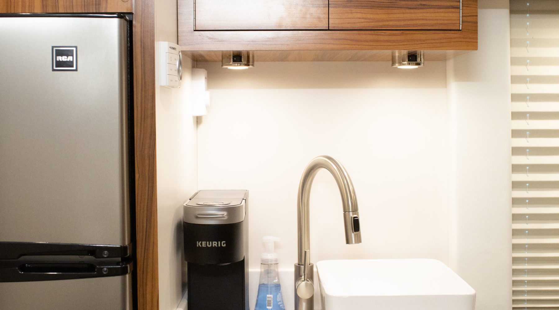 Streamliner Interior Kitchen Sink and Keurig Coffee Maker