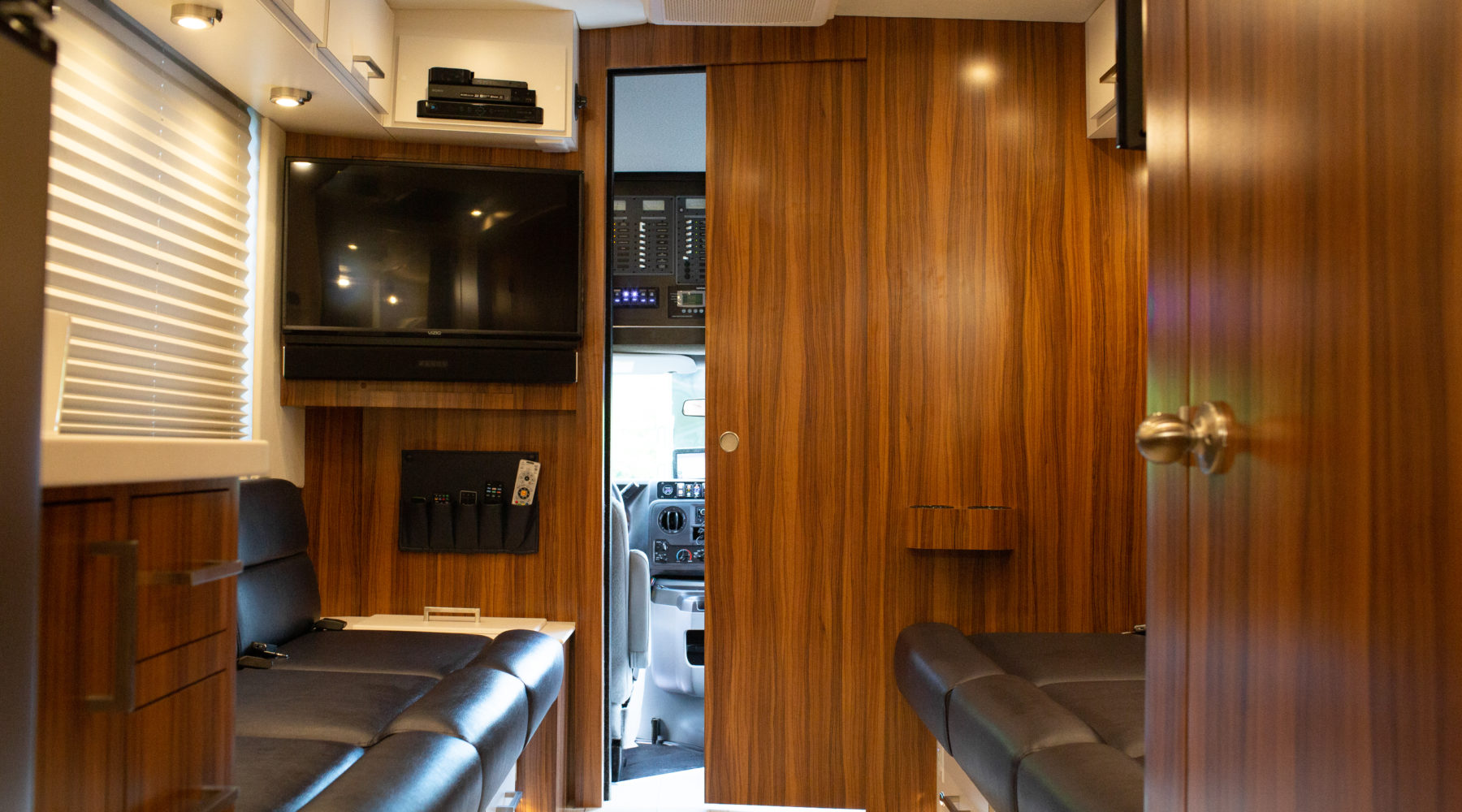 Streamliner Interior Front Lounge with Door Open