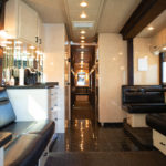 Entertainer Coach Bus Interior Front Lounge