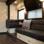 Entertainer Coach Bus Interior Front Lounge Table