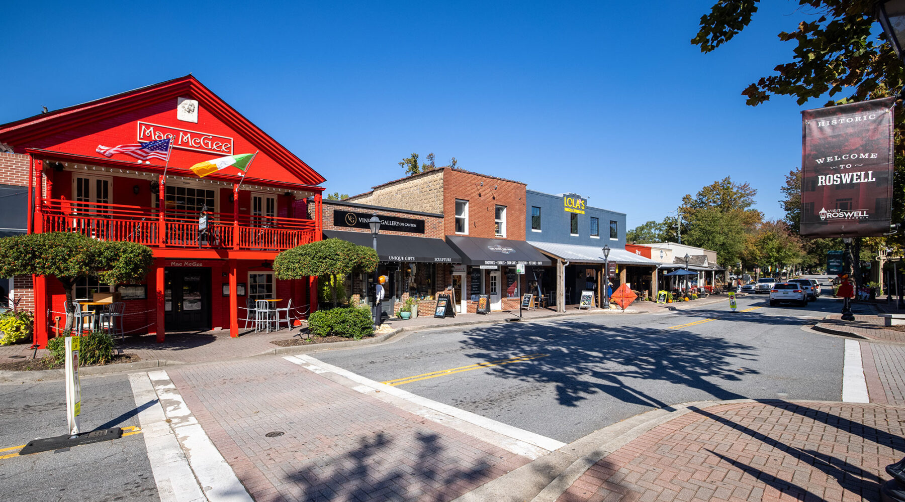 dowtown roswell store fronts