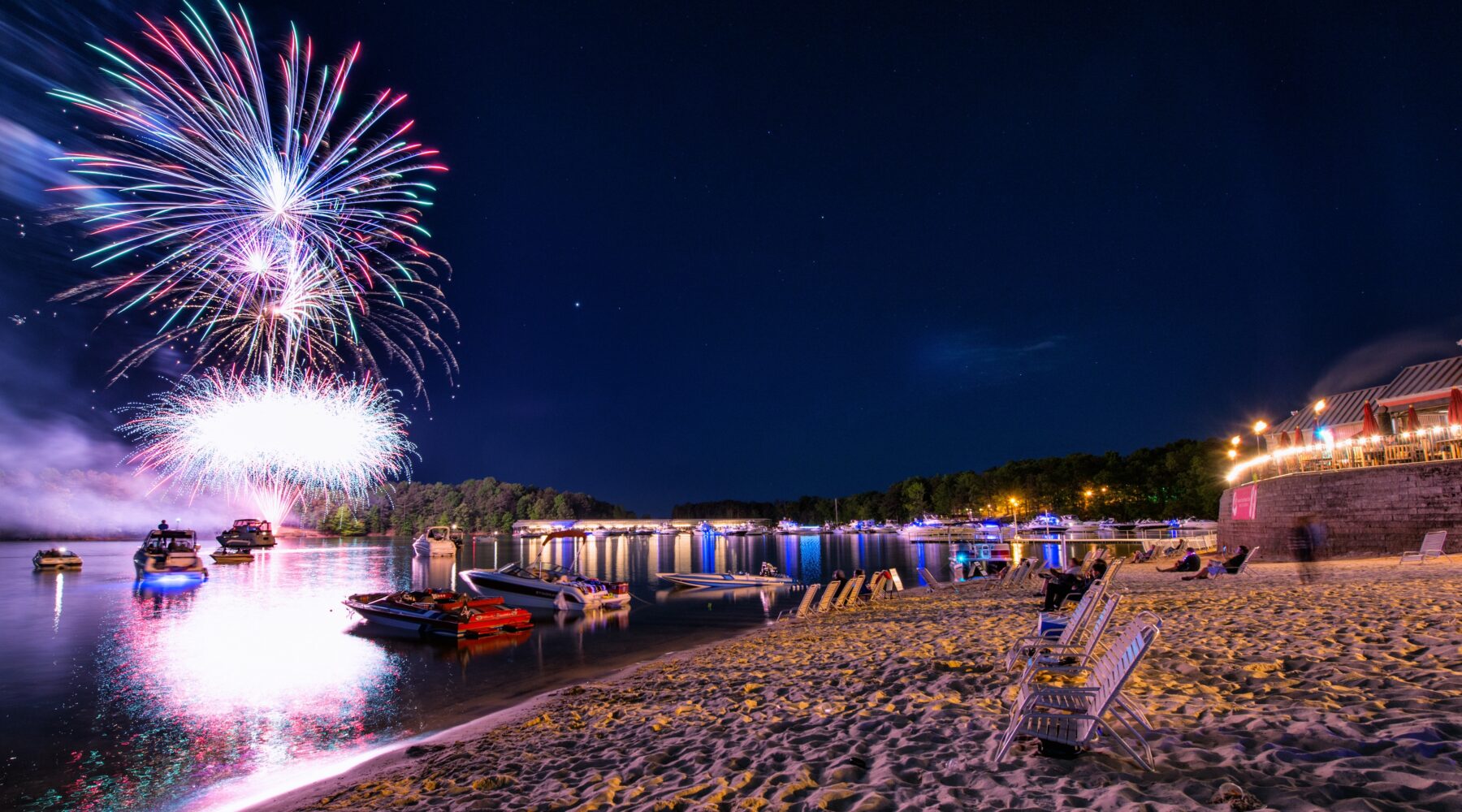 Lake lanier islands fireworks show fourth of july