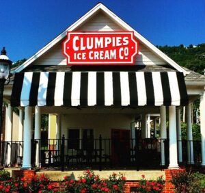 clumpies ice cream co shop outside chattanooga